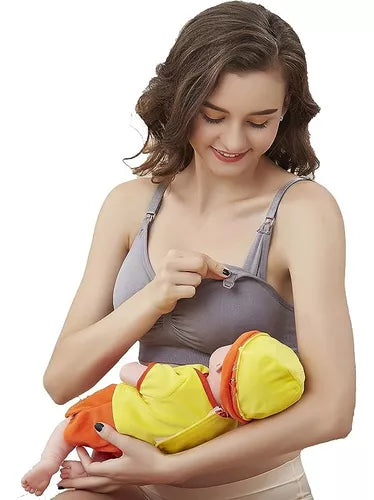 Pack 3 Sostén De Lactancia Sosten Maternal Elasticado