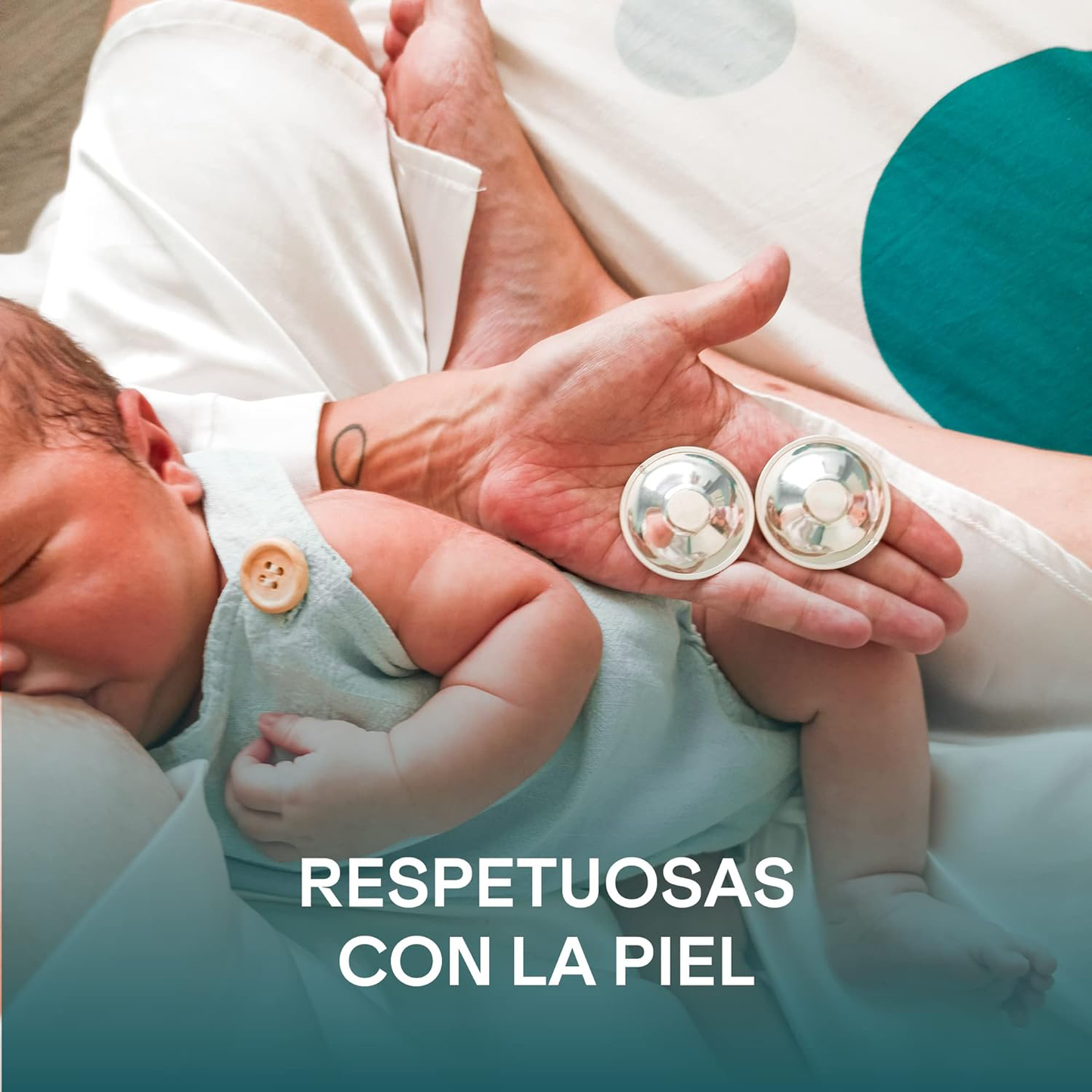 Copitas de Plata para Lactancia 100% Plata 925